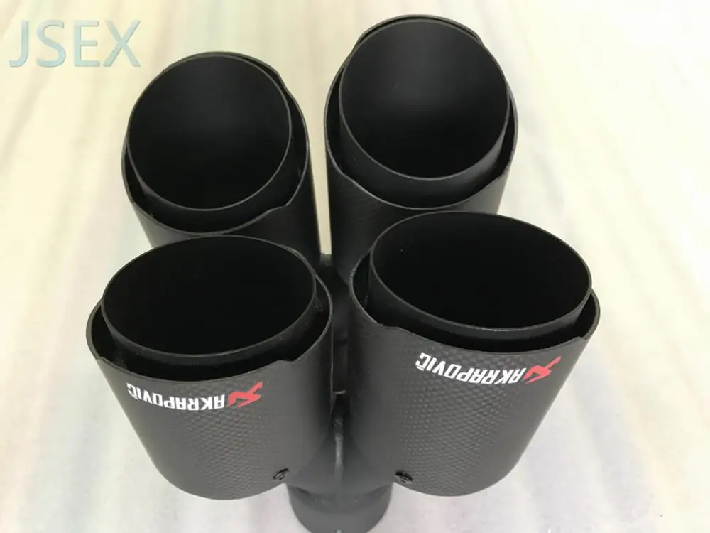 Углеродное волокно Стайлинг AKRAPOVIC нержавеющая сталь Универсальный двойной автомобильный глушитель выхлопной трубы автомобильные аксессуары модификация