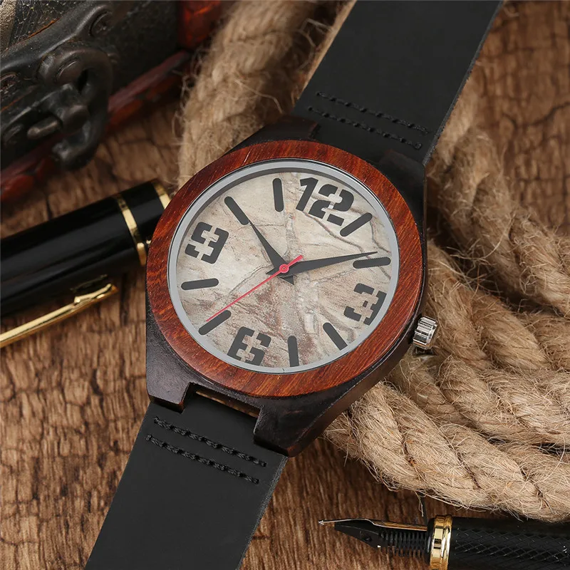 2018 Новое поступление Мрамор рок Гранит камень шаблон Повседневное аналоговый