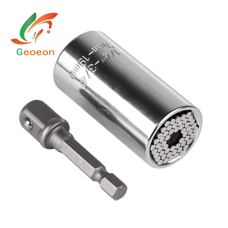 Geoeon Многофункциональный Универсальный динамометрический ключ гнездо трещотка 7-19 мм регулируемый гаечный ключ ручной инструмент D3