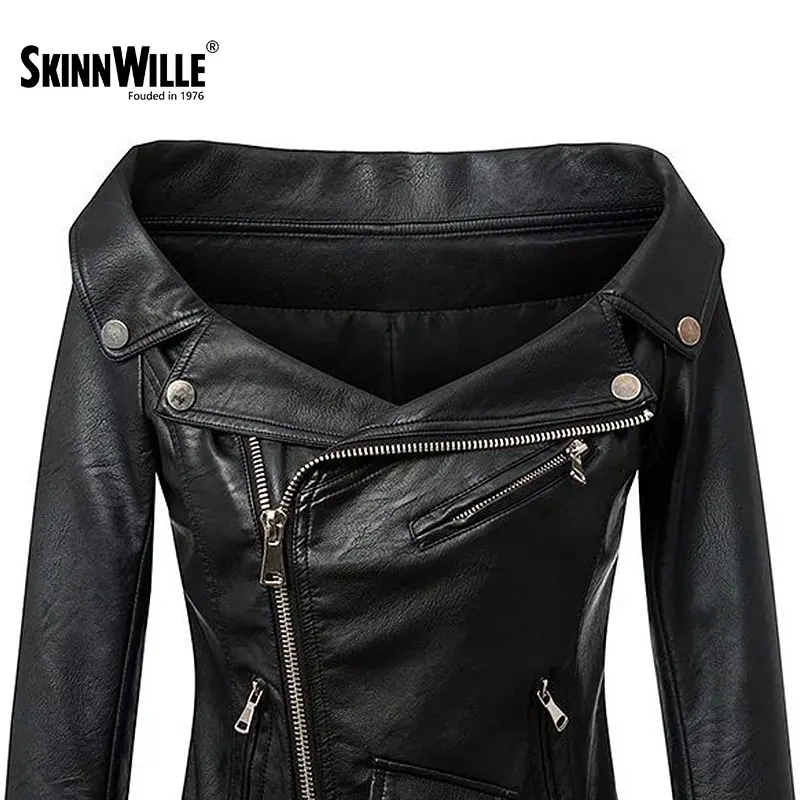 SkinnWille 2018 новый куртки женские ветровка женская пиджак женский кожаная куртка |