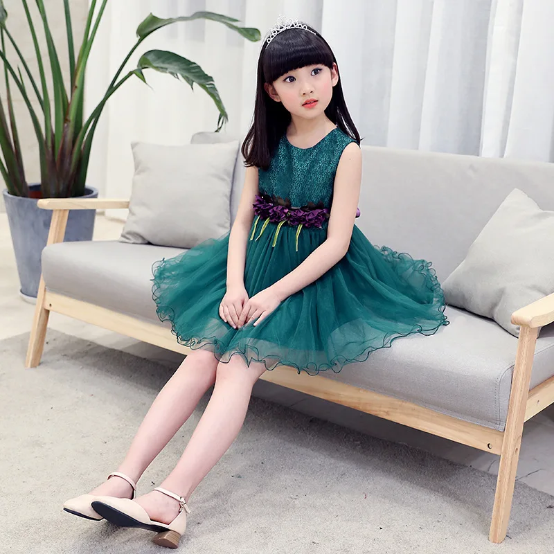 Платье для крещения девочек Детские платья русалки без рукавов Одежда Вечерние