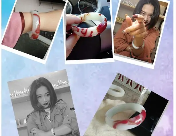 Синьцзян женьшень куриная кровь с ветром и диким камнем браслет женский сертифом