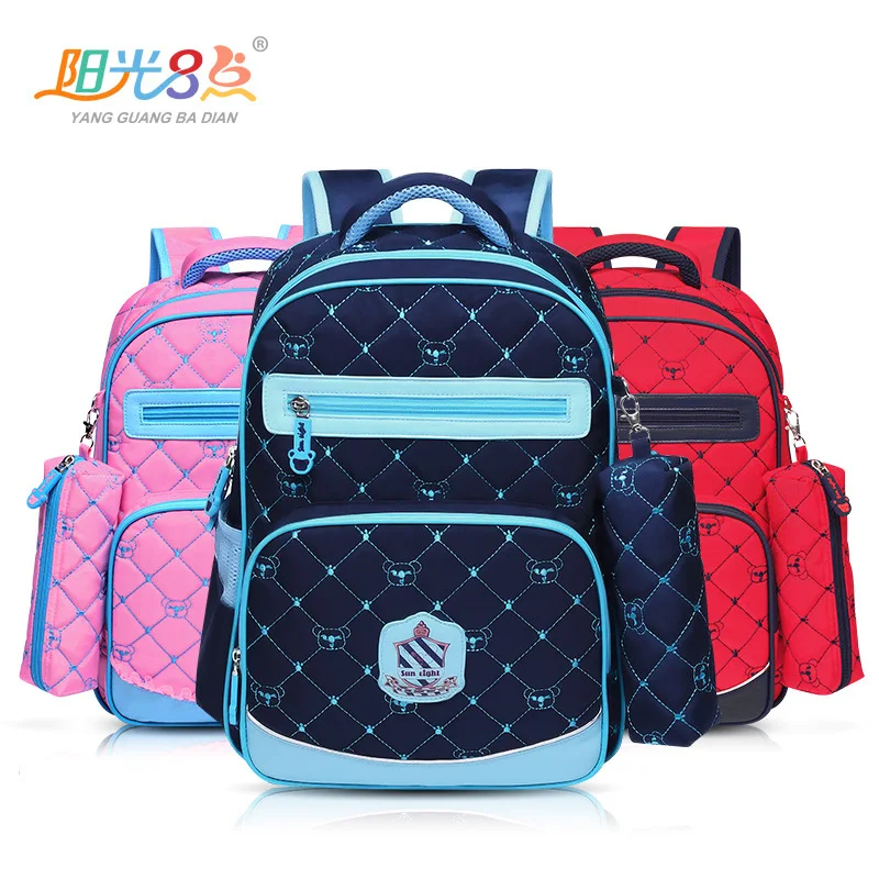 Ортопедический Детский рюкзак школьные ранцы на ремне для мальчиков и девочек