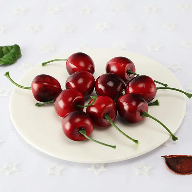 Искусственные фрукты вишни пена искусственные чайки стол сделай сам украшение