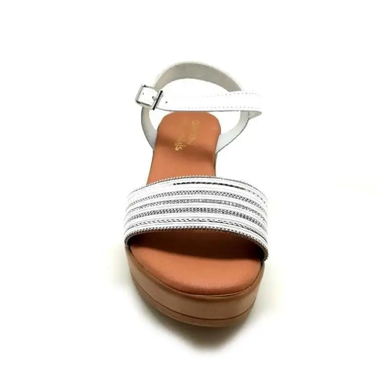 OH MY SANDALS женские кожаные сандалии CUNA 4349 белый цвет|Боссоножки и сандалии| |