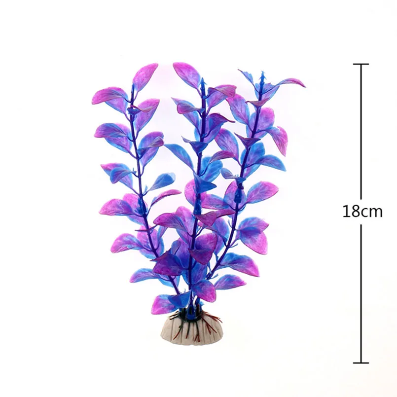 PVC Fish Accessories Aquarium Decoration Green Artificial Plastic Water Grass Plants Aquatic Pet for | Дом и сад