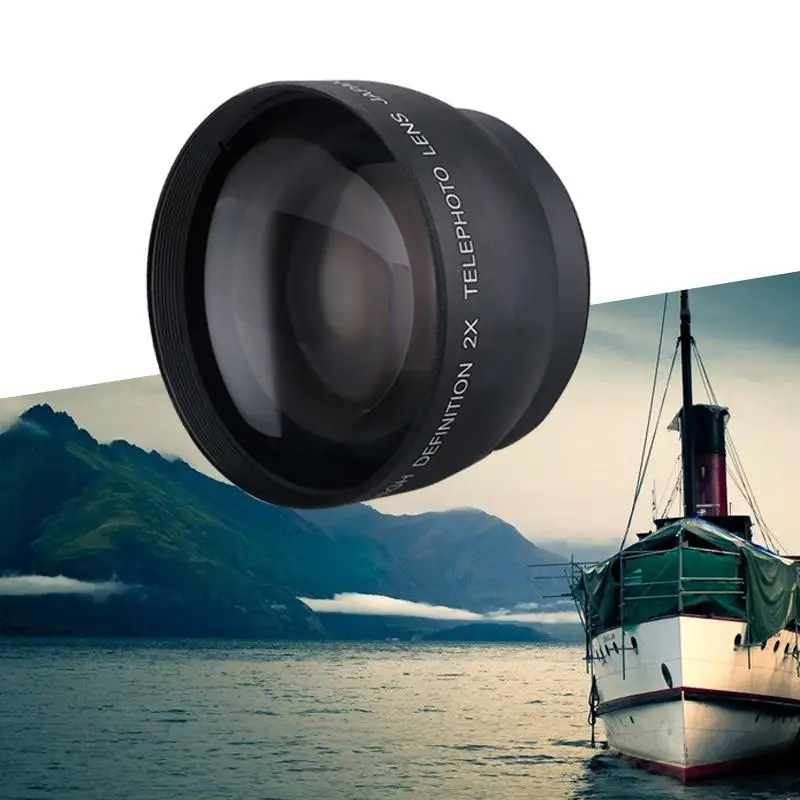 Esddi Профессиональный 52 мм 2* Увеличение телеобъектив конвертер для Nikon D5100 D3200 D70 D40 DSLR камера цифровая камера s