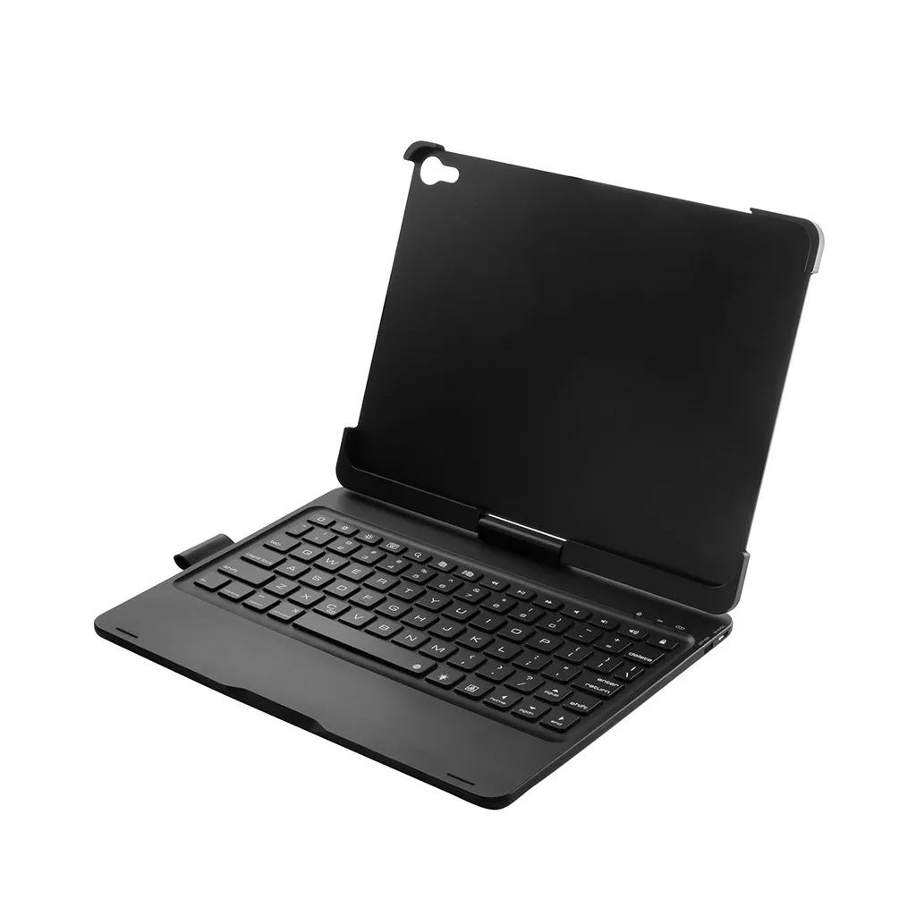 Black Для Ipad Pro 11 чехол 360 градусов флип беспроводной Bluetooth подсветка клавиатура чехол Новое поступление#20191018 - Цвет: Black