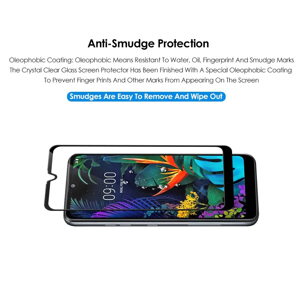 3D полный Клей закаленное стекло для LG K50 полное покрытие 9 H защитная пленка