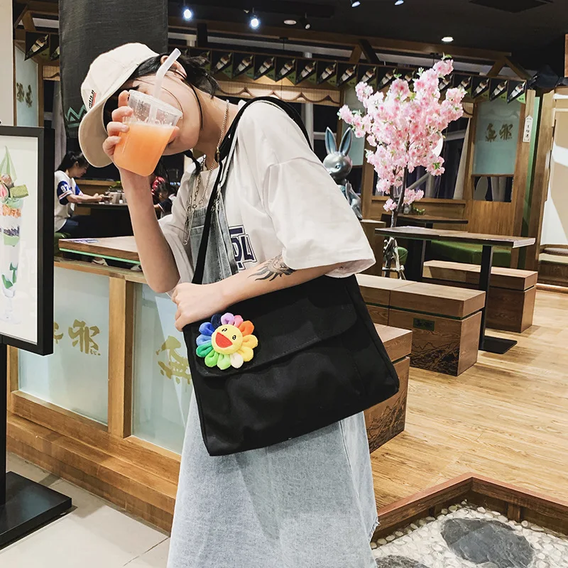 Женские сумки на плечо 2019 новые модные холщовые женские повседневные