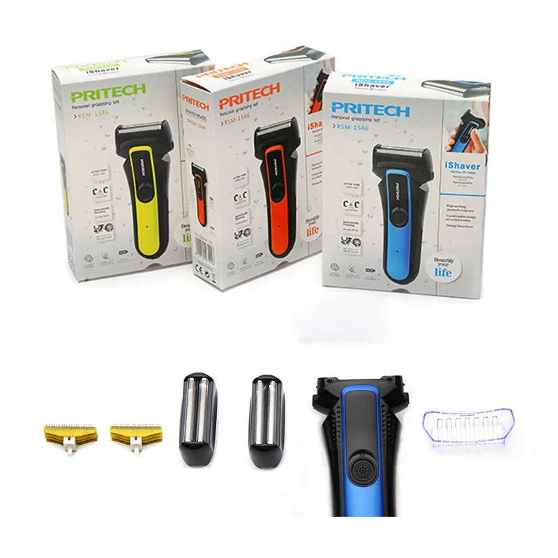 PRITECH электробритва USB Портативный Для мужчин станок для бритья сабельная лезвие электрическая бритва триммер для бороды дропшиппинг