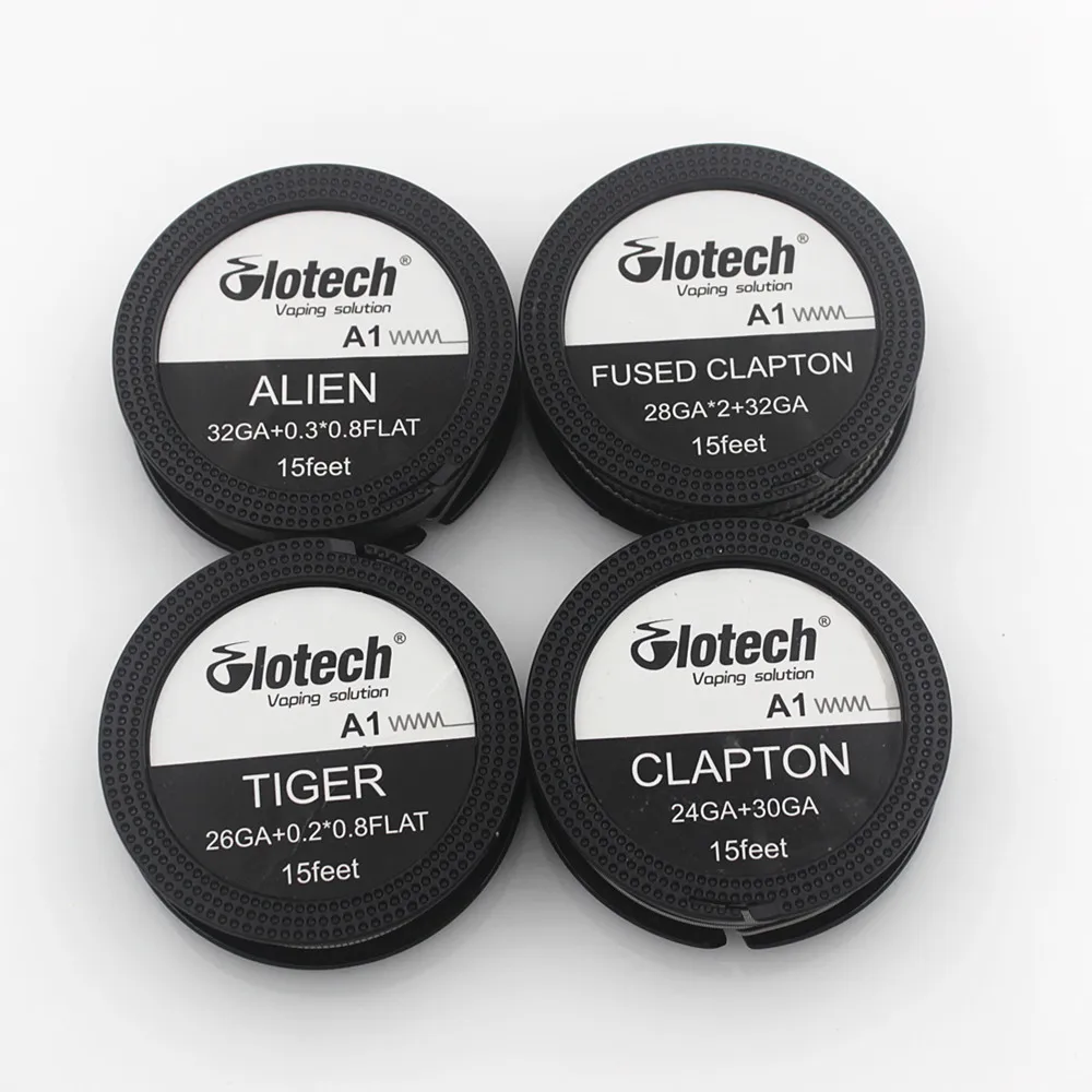 Фото Glotech Alien Tiger Fused Clapton A1 нагревательный провод, смешанная витая катушка, провод для DIY RDA RBA, распылитель, здание, катушки для вейпа №1
