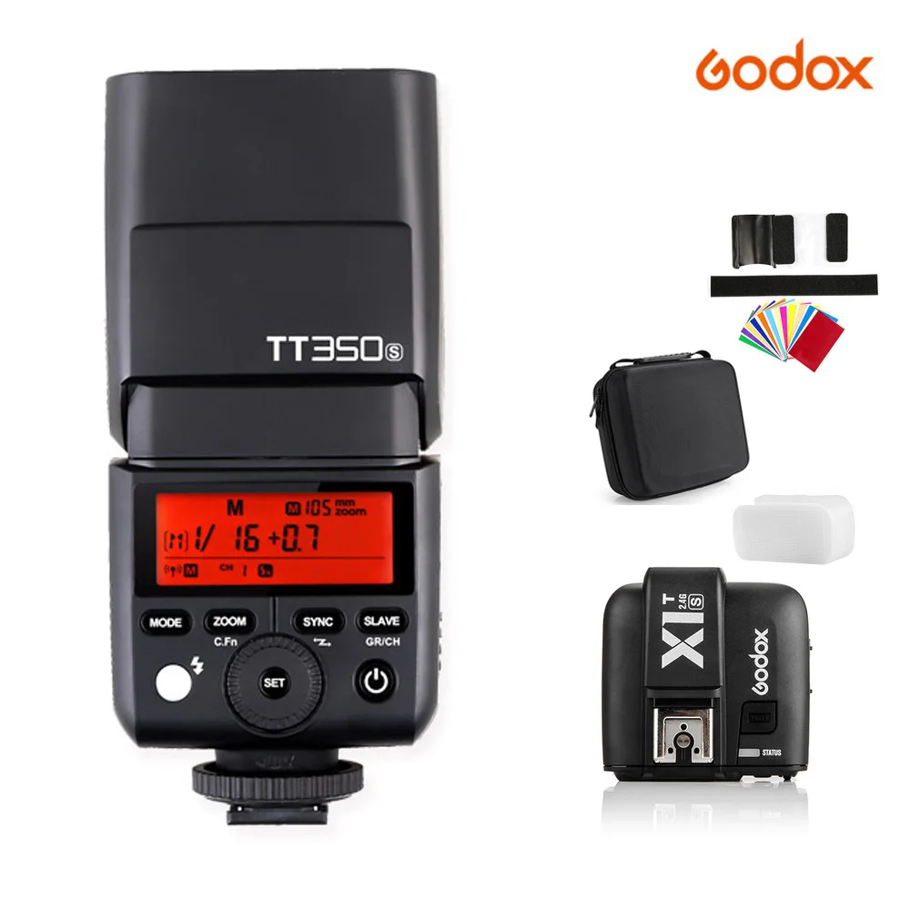 Godox Mini Speedlite TT350S вспышка для камеры TTL HSS GN36 1/8000S Sony MI Camera A7 A6000 A7RII A6300 A6500 A7s / X1T S|ttl