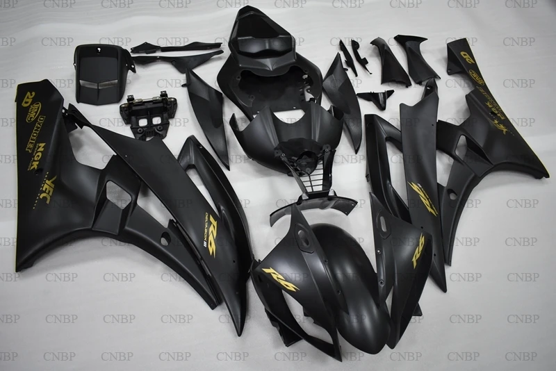 Для YAMAHA YZFR6 07 кузова YZF R6 2006-2007 материя черный набор для всего тела YZF600 R6 06 обтекатели