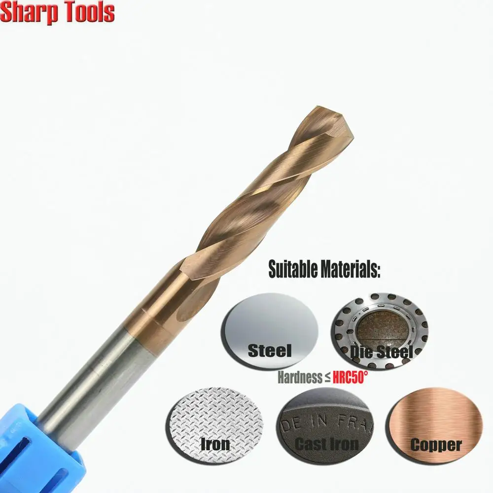 6 1 7 мм титановые вольфрамовые карбидные сверла для резки металлических