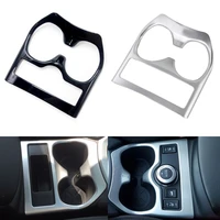 abs carbon fiber water cup holder frame trim cover sticker styling for nissan x trail t32 x trail rogue 2014 2015 2016 2017 2018