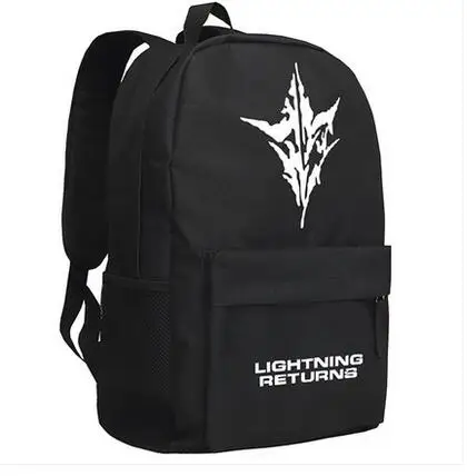 Рюкзак Final Fantasy 15 для косплея мультфильм Оксфорд светящаяся школьная сумка