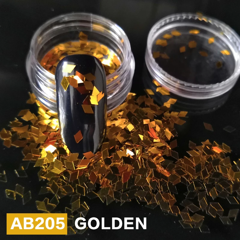AB205 CATUNESS 12 цветов пигмент ногтей пыль красочные маникюрные украшения Блеск переливающийся акриловый порошок мелкие блестки алмазный порошок - Цвет: AB205