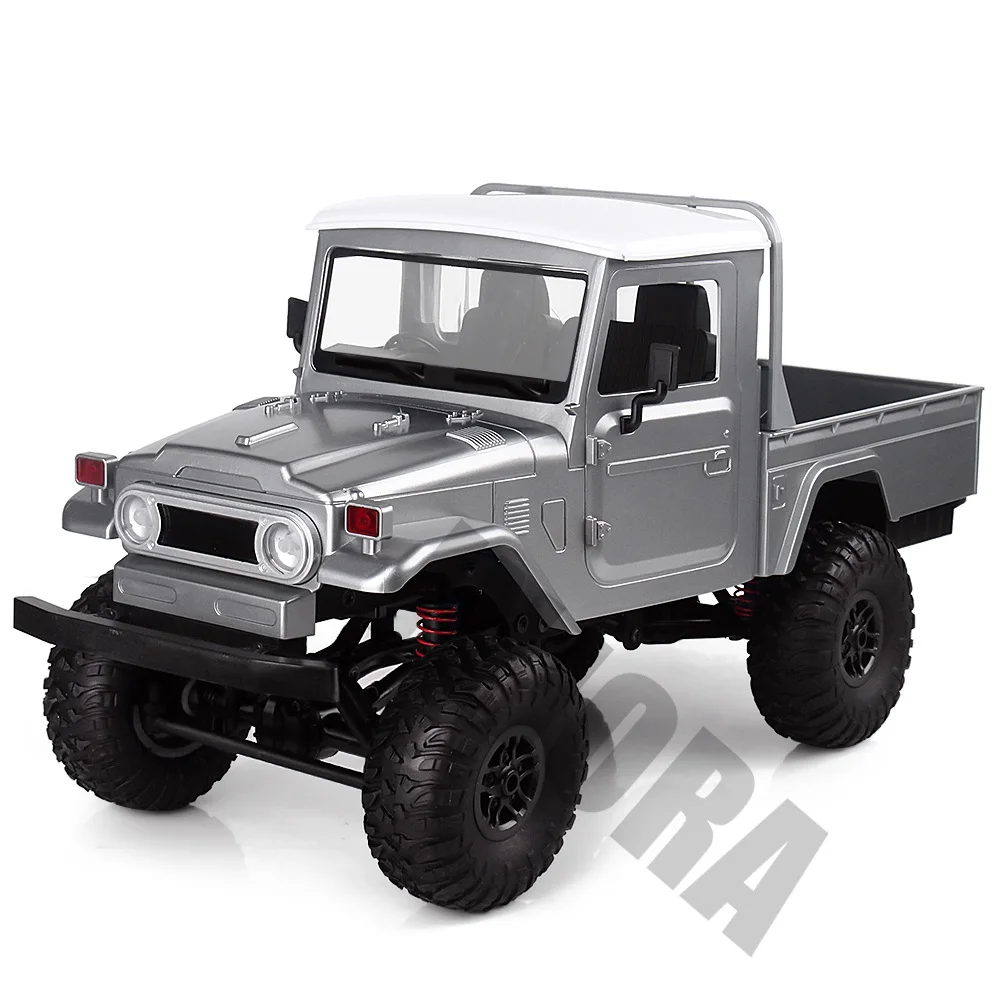 Silver MN-45 WPL FJ45 1:12 Масштаб RC автомобиль RTR версия 2,4G 4WD RC Рок-гусеничный Радиоуправляемый грузовик с дистанционным управлением игрушки Детский подарок - Цвет: Silver