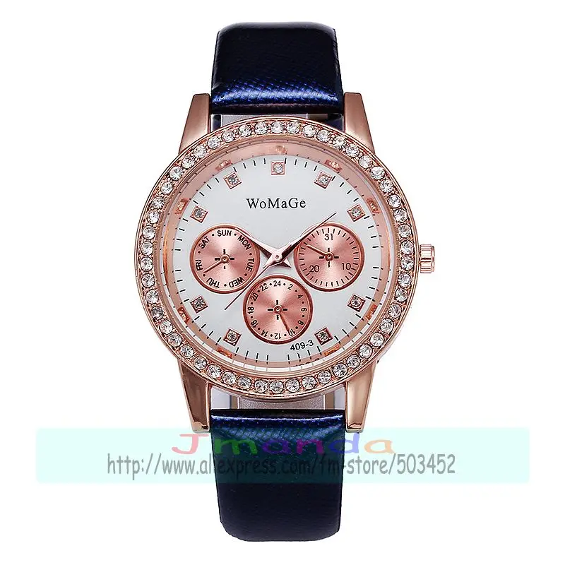 Женские кварцевые часы с ремешком под розовое золото 100 шт./лот | Наручные