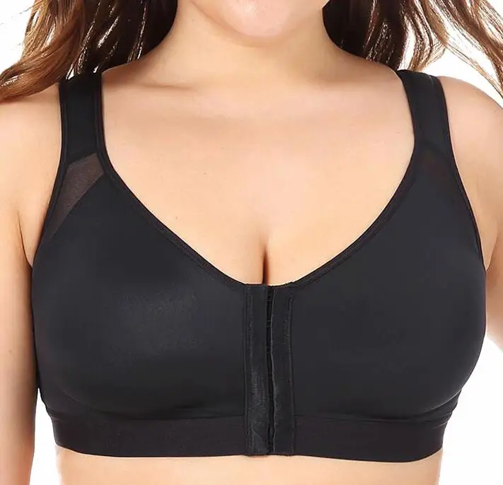 Comfortable Women's Full Coverage Non-padded Underwear Front Closure Back Support Posture Wireless Bra | Женская одежда