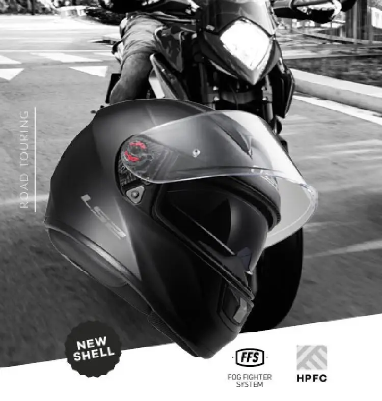 LS2 Глобальный магазин LS2 FF397 стекловолокно полное лицо мото rcycle шлем ls2 VECTOR HPFC EVO гонки мото шлемы ECE одобрено
