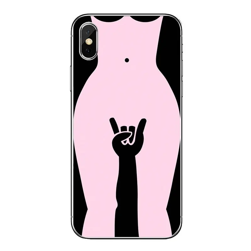 For Huawei Honor 8 8C 8X 9 10 7A 7C Mate 20 Lite Pro P Smart Plus Rock Hand Gesture Sign Soft Transparent Cases Covers |