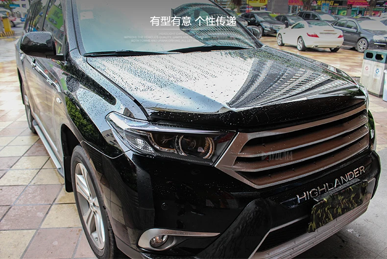 AKD автомобильный Стайлинг для фары Toyota Highlander 2012 Highlander светодиодный DRL Hid головной фонарь Angel Eye Bi Xenon аксессуары