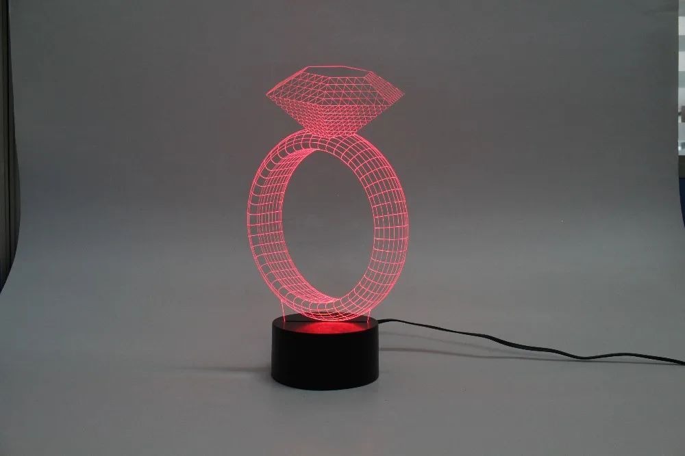 Светодиодный ночник 3D зеркальный светильник забасветильник для маленькой