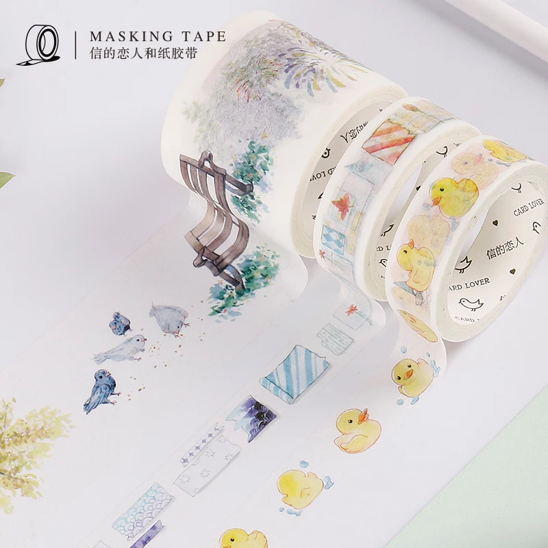 

Daily Life Theme Washi Tape Decorative Adhesive Tape Diy Decor Scrapbooking Sticker Label Stationery
