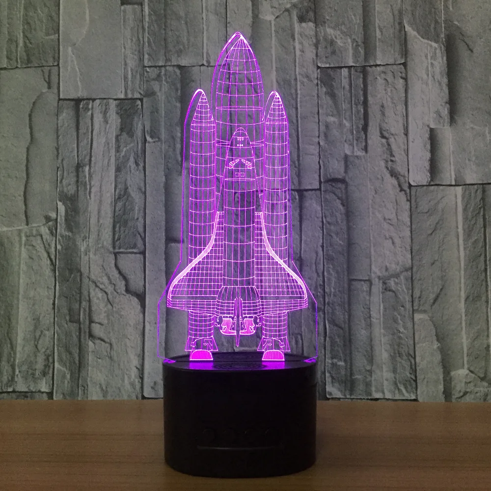 Креативный 3d светильник Настольная Светодиодная лампа с изменением цвета 7