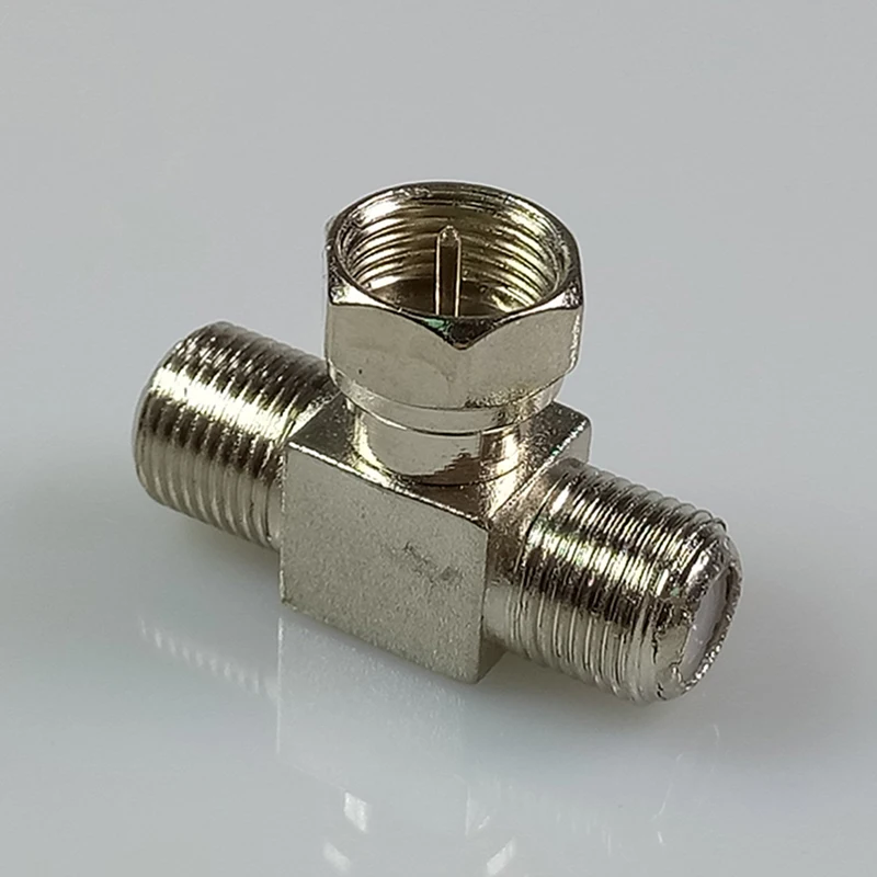 8 шт. Т образный адаптер для ТВ типа F|plug connector|plug adapter connectort type connector |