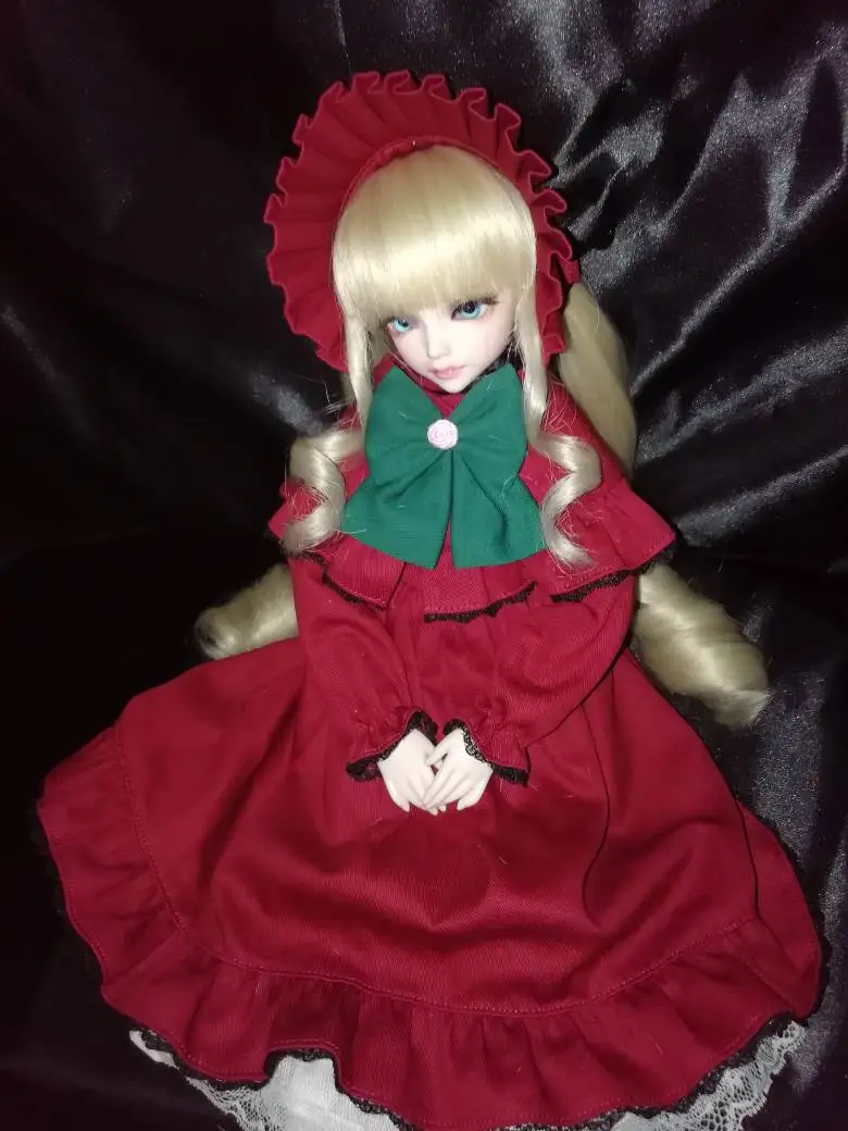 Estartek XD012 по индивидуальному заказу, ручная работа, 1/6th Rozen Maiden Shinku Платье Аниме Костюм для BJD Кукла фигурку Косплэй "сделай сам"
