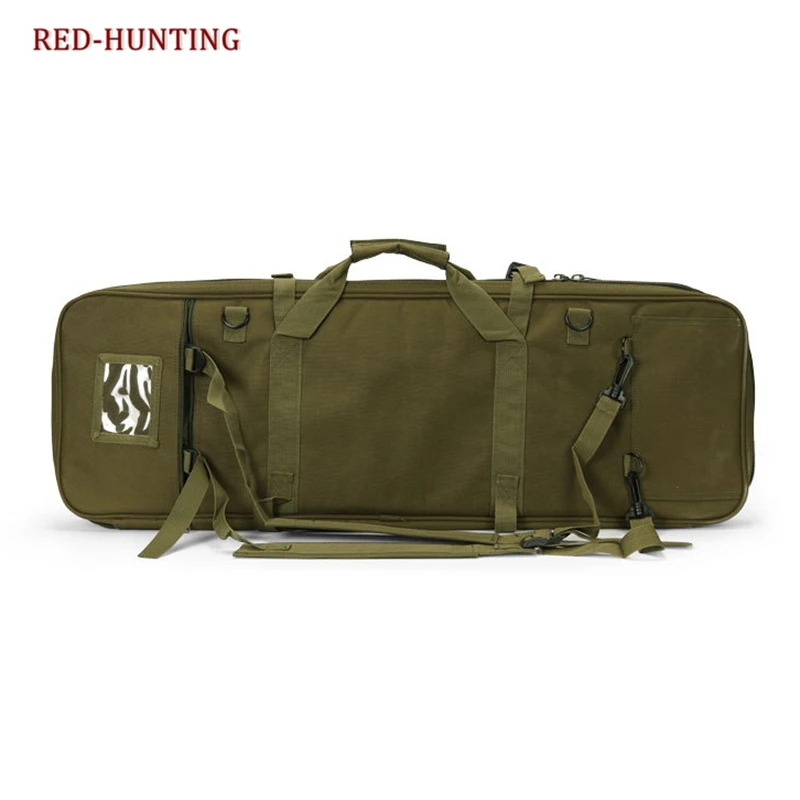 Airsoft gear M4 серия нейлоновая сумка для охотничьего ружья с высокой плотностью чехол для тактической винтовки 85 см двойная винтовка сумка с плечевым ремнем
