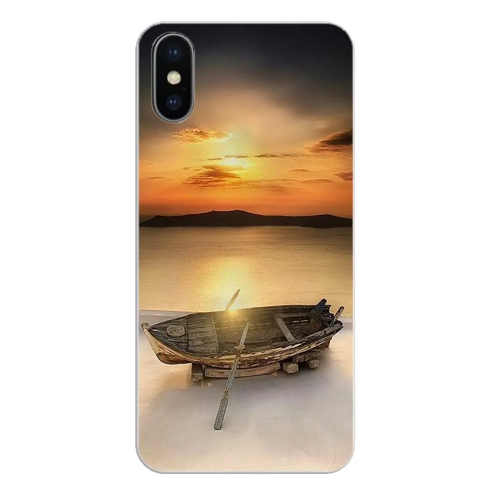 Cases For Huawei Honor 8 8C 8X 9 10 7A 7C Mate 20 Lite Pro P Smart Plus Oia Santorini Sea Greece Scenery Sunset vacation spot |
