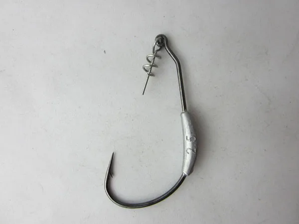 Basslegend 5x Утяжеленный крючок для настройки Mustad Рыбалка 3 // 0 и 4/0 пружинный замок