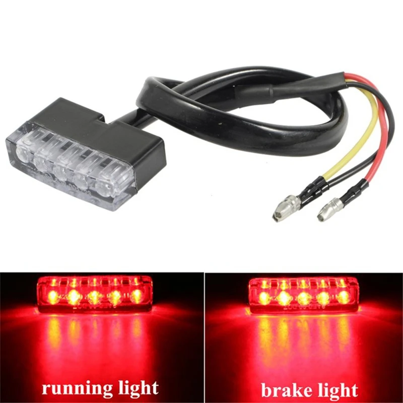 SITAILE стоп сигнал для мотоцикла 12V светодиодный Мотоцикл Скутер ATV велосипед мини 5