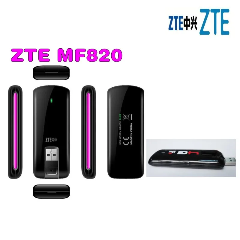 ZTE MF820 1800/2100/2600Mhz FDD wireless usb Lte 4g dongle