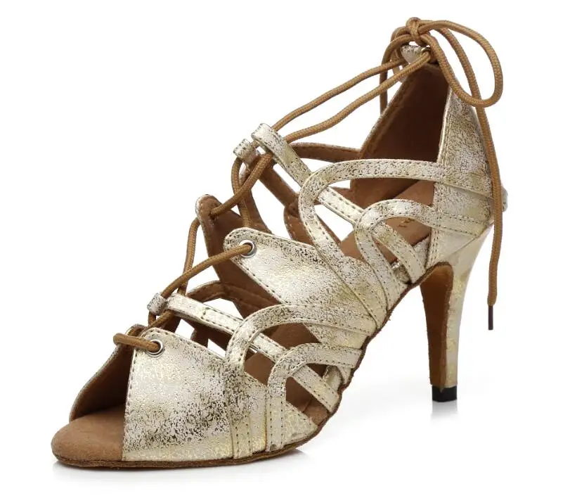 gold heel 75mm Кроссовки; обувь для танцев; Брендовые вечерние туфли для бальных танцев; женская обувь для латинских танцев; Цвет Красный; высокое качество; женская обувь для танцев; износостойкая подошва; коллекция года; JuseDanc - Цвет: gold heel 75mm