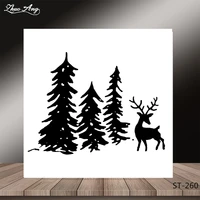 zhuoang christmas treechristmas deer transparent and clear stamp diy scrapbooking album card making diy decoration making