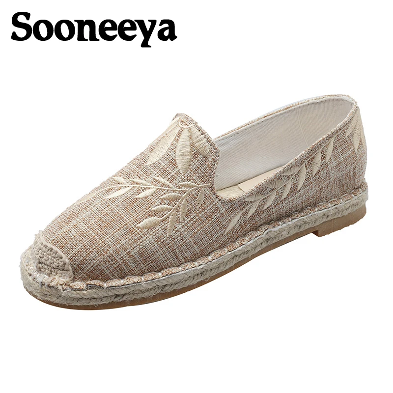 Женские мокасины на вулканизированной подошве Sooneeya Модные слипоны плоской