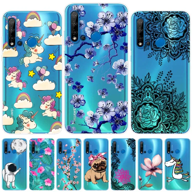 Чехлы для Huawei Nova 5i мягкий силиконовый защитный чехол задней крышки телефона