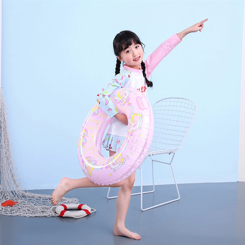 Надувное детское кольцо для плавания в виде единорога плавательный круг