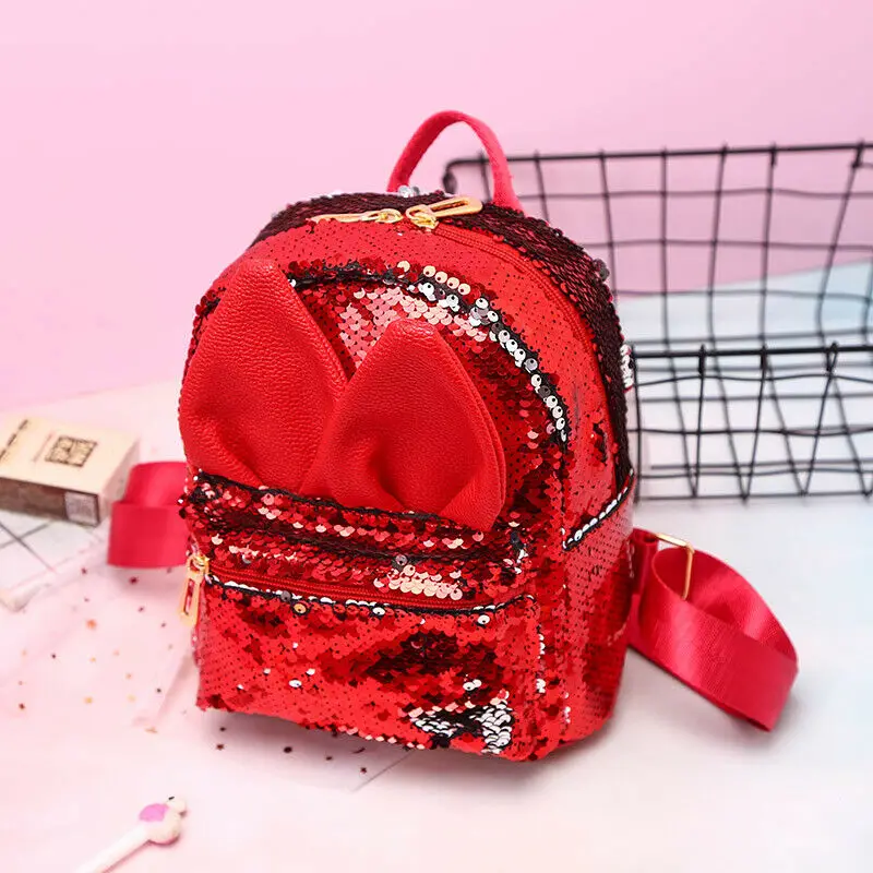 Модный мини-рюкзак с блестками для женщин и девочек Школьный Рюкзак Для