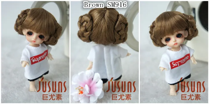JD156 1/12 1/8 BJD кукольные парики балет милые синтетические мохеровые кукольные парики Размер 3-4 дюймов 4-5 дюймов 5-6 дюймов bjd парик куклы аксессуары