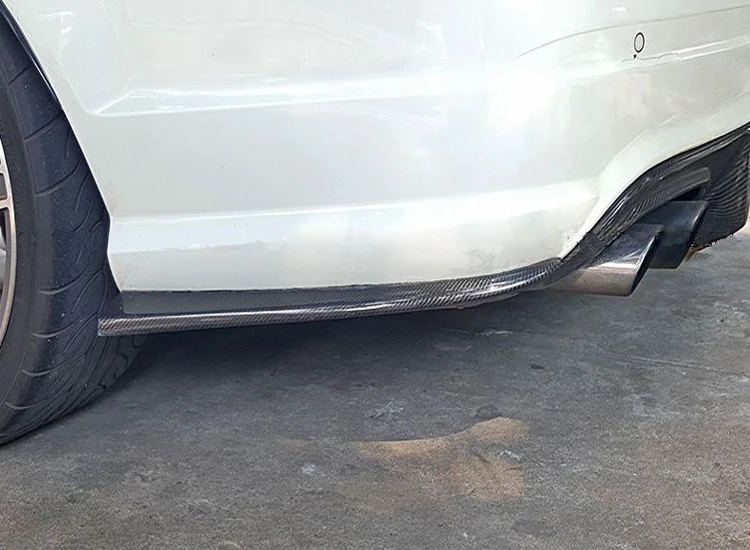 Для Mercedes CLA W117 CLA45 AMG задний разветвитель из углеродного волокна C117 CLA250 CLA260 задний бампер для губ задний разветвитель отделка 2013