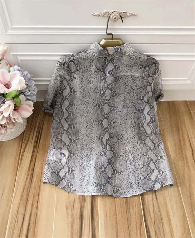 Весна 2019 Новое поступление Женская блузка с принтом| |