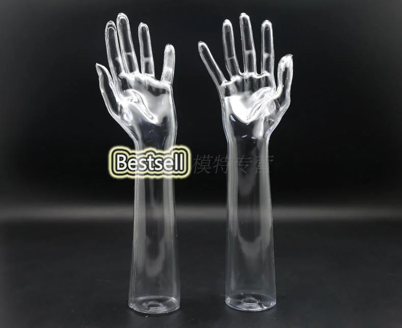 

Free Shipping!! New Style ABS Transparent Mannequin Hand Clear Hand Model Factory Direct Sell
