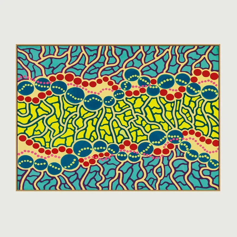 Светло-зеленый Самоотверженное искусство Yayoi Kusama фиолетовая тыква на холсте напечатанная картина маслом на холсте настенная живопись для домашнего декора Настенная картина - Цвет: Светло-зеленый