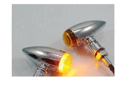 Хромовая пуля светодиодный указатель поворота для Yamaha VStar 400 650 1100 1300 Virago Xv 250 535 750